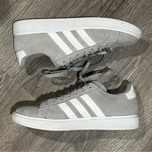Men’s Adidas Gray and White Sneakers